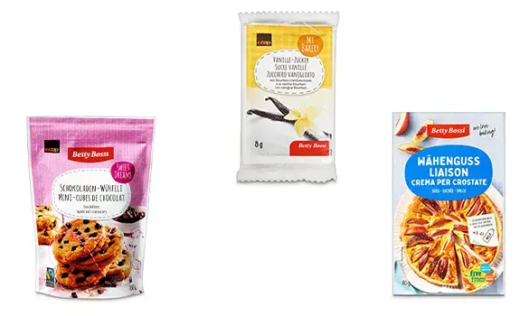 Hit d'assortiment : rabais de 20% sur l'achat de 2 produits d'aide à la pâtisserie Betty Bossi au choix chez Coop