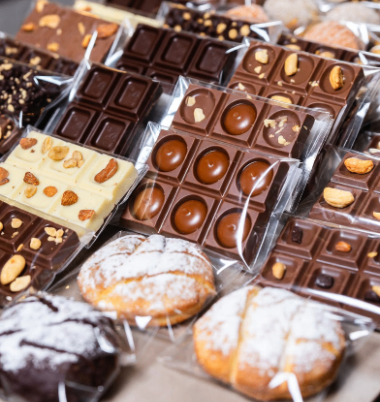 Profitez des chocolats et produits de pâtisserie en sachet à partir de 3,30CHF chez Biofarm