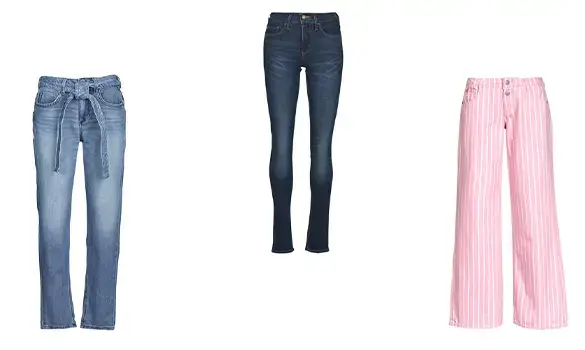 Soldes d'hiver : jusqu'à 60% de rabais sur les pantalons en jean pour femme chez Spartoo