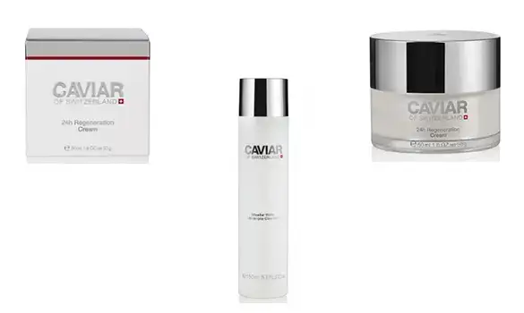 Réduction de 20 % sur tous les soins de la peau Caviar of Switzerland chez Belleshop.ch
