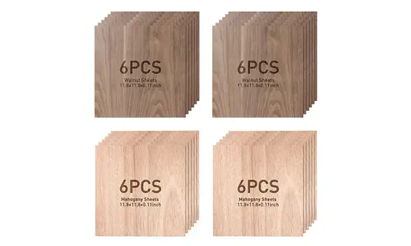 74,11% de remise sur les 12 feuilles d'acajou Mecpow + 12 feuilles de noyer (300 x 300 x 3 mm) en utilisant ce code promo Geekbuying