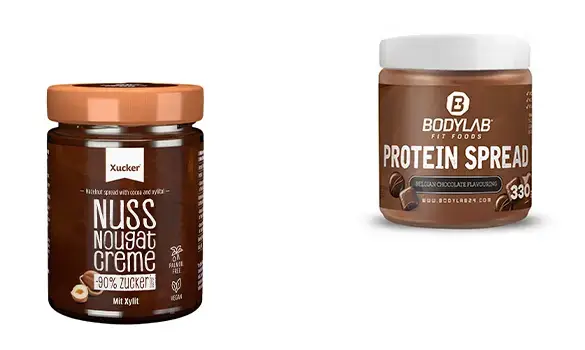 Jusqu'à 31% de remise sur une panoplie de pâtes à tartiner au chocolat en pots chez Bodylab24