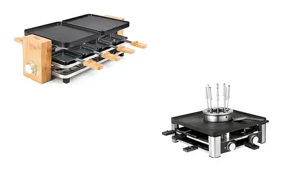 Jusqu'à 18% de remise sur une sélection d'appareils à raclette et leurs accessoires chez Digitec