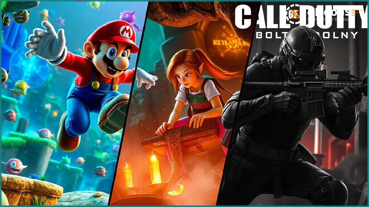 L’histoire des grandes franchises de jeux vidéo : Mario, Zelda et Call of Duty à Travers les Âges