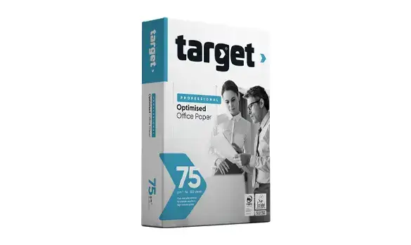 Remise de 50% sur le papier professionnel Target, A4, 75 g/m² en paquet chez Office World