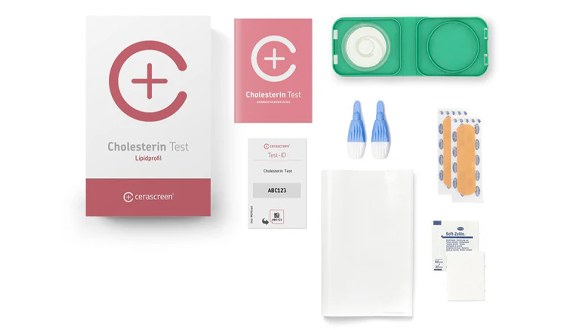 Test de cholestérol à 49,90 CHF chez Cerascreen